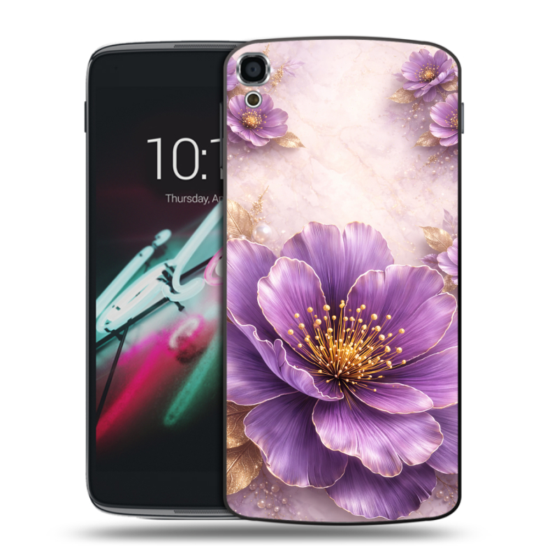 Пластиковый чехол на Alcatel One Touch Idol 3 (5.5) с принтом женский Пластиковый чехол на Alcatel One Touch Idol 3 (5.5) с принтом женский