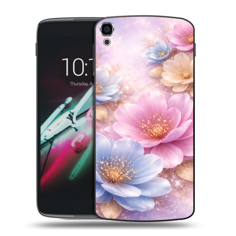 Пластиковый чехол на Alcatel One Touch Idol 3 (5.5) с принтом женский Пластиковый чехол на Alcatel One Touch Idol 3 (5.5) с принтом женский