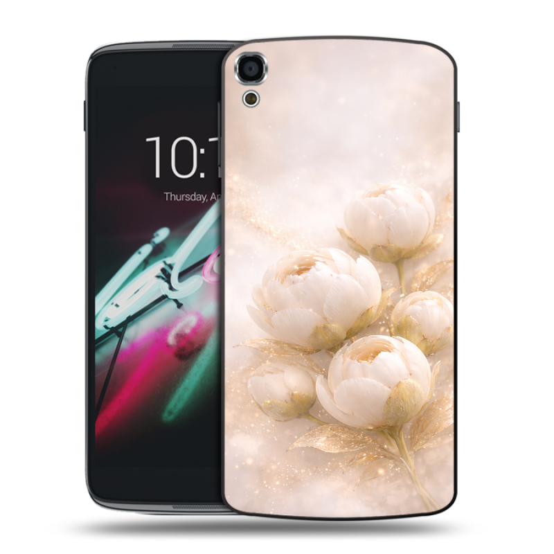 Пластиковый чехол на Alcatel One Touch Idol 3 (5.5) с принтом женский Пластиковый чехол на Alcatel One Touch Idol 3 (5.5) с принтом женский