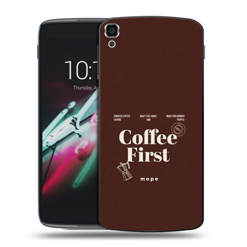 Пластиковый чехол на Alcatel One Touch Idol 3 (5.5) с принтом женский Пластиковый чехол на Alcatel One Touch Idol 3 (5.5) с принтом женский