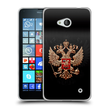 Пластиковый чехол на Microsoft Lumia 640 с принтом Герб России