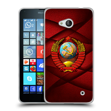 Пластиковый чехол на Microsoft Lumia 640 с принтом Герб СССР Пластиковый чехол на Microsoft Lumia 640 с принтом Герб СССР
