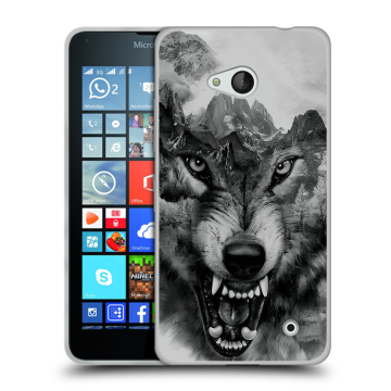 Пластиковый чехол на Microsoft Lumia 640 с принтом Волк Пластиковый чехол на Microsoft Lumia 640 с принтом Волк
