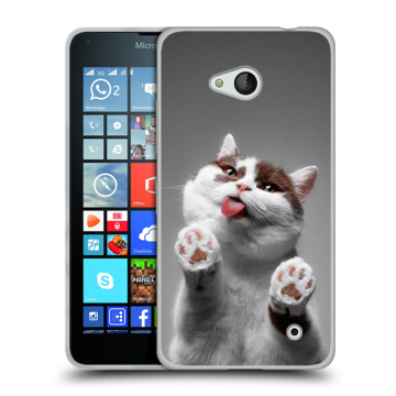 Пластиковый чехол на Microsoft Lumia 640 с принтом Коты