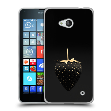Пластиковый чехол на Microsoft Lumia 640 с принтом Черная клубника Пластиковый чехол на Microsoft Lumia 640 с принтом Черная клубника