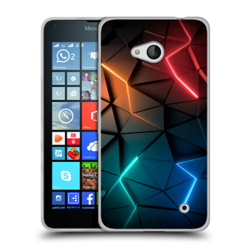 Пластиковый чехол на Microsoft Lumia 640 с принтом Абстракция неон Пластиковый чехол на Microsoft Lumia 640 с принтом Абстракция неон