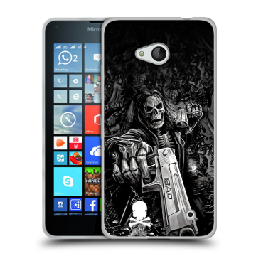 Пластиковый чехол на Microsoft Lumia 640 с принтом Скелет