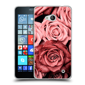 Пластиковый чехол на Microsoft Lumia 640 с принтом Цветы розы Пластиковый чехол на Microsoft Lumia 640 с принтом Цветы розы
