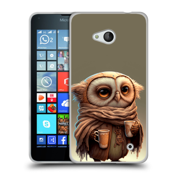 Пластиковый чехол на Microsoft Lumia 640 с принтом Сова Пластиковый чехол на Microsoft Lumia 640 с принтом Сова