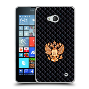 Пластиковый чехол на Microsoft Lumia 640 с принтом Герб России принт