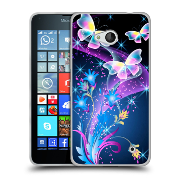 Пластиковый чехол на Microsoft Lumia 640 с принтом Бабочки Пластиковый чехол на Microsoft Lumia 640 с принтом Бабочки