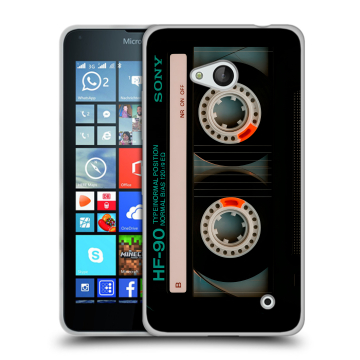 Пластиковый чехол на Microsoft Lumia 640 с принтом Кассета