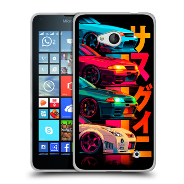 Пластиковый чехол на Microsoft Lumia 640 с принтом Гоночные машины