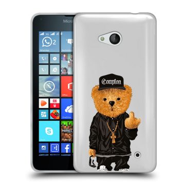 Пластиковый чехол на Microsoft Lumia 640 с принтом Мишка Пластиковый чехол на Microsoft Lumia 640 с принтом Мишка