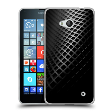 Пластиковый чехол на Microsoft Lumia 640 с принтом Текстура металла