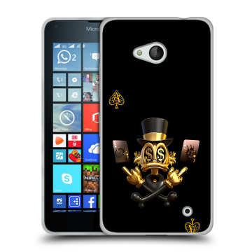 Пластиковый чехол на Microsoft Lumia 640 с принтом Золотой скрудж макдак