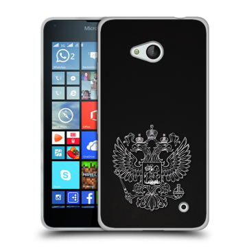 Пластиковый чехол на Microsoft Lumia 640 с принтом Герб России