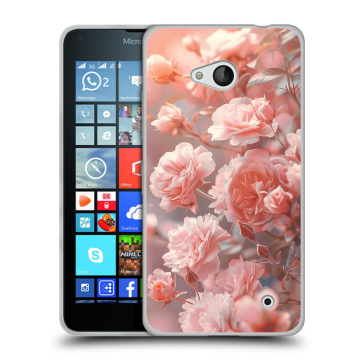 Пластиковый чехол на Microsoft Lumia 640 с принтом Розовые розы Пластиковый чехол на Microsoft Lumia 640 с принтом Розовые розы