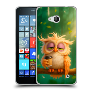 Пластиковый чехол на Microsoft Lumia 640 с принтом сова