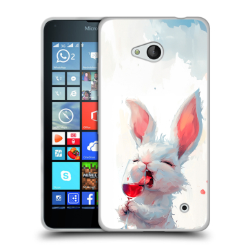 Пластиковый чехол на Microsoft Lumia 640 с принтом кролик зайчик Пластиковый чехол на Microsoft Lumia 640 с принтом кролик зайчик