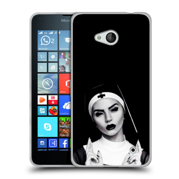 Пластиковый чехол на Microsoft Lumia 640 с принтом монашка Пластиковый чехол на Microsoft Lumia 640 с принтом монашка