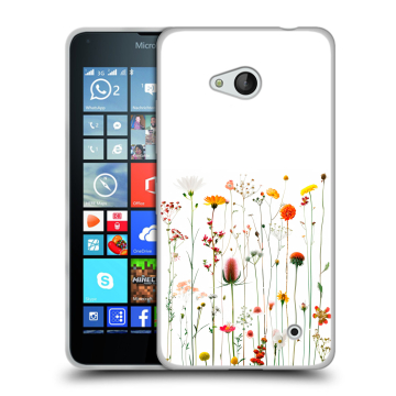 Пластиковый чехол на Microsoft Lumia 640 с принтом цветы Пластиковый чехол на Microsoft Lumia 640 с принтом цветы