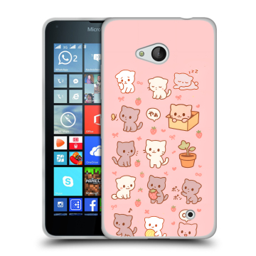 Пластиковый чехол на Microsoft Lumia 640 с принтом Hello Kitty Хелоу Кити