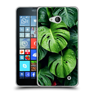 Пластиковый чехол на Microsoft Lumia 640 с принтом Листья Пластиковый чехол на Microsoft Lumia 640 с принтом Листья