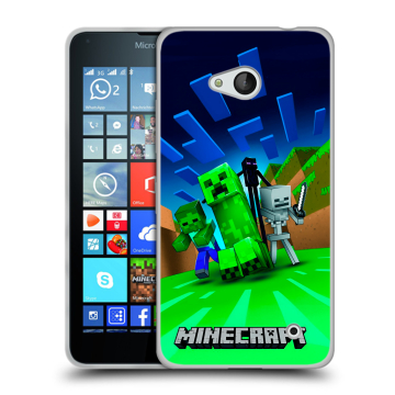 Пластиковый чехол на Microsoft Lumia 640 с принтом Майнкрафт Пластиковый чехол на Microsoft Lumia 640 с принтом Майнкрафт
