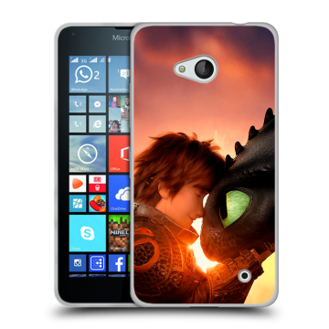 Пластиковый чехол на Microsoft Lumia 640 с принтом Как приручить дракона