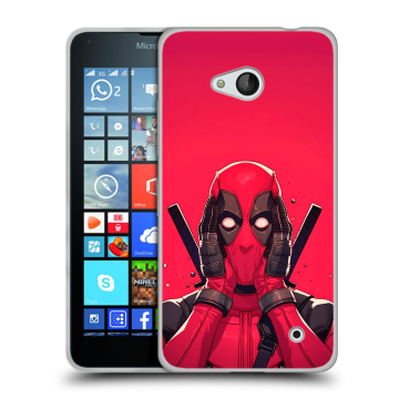 Пластиковый чехол на Microsoft Lumia 640 с принтом Дедпул Deadpool