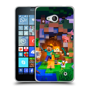 Пластиковый чехол на Microsoft Lumia 640 с принтом Майнкрафт Minecraft Пластиковый чехол на Microsoft Lumia 640 с принтом Майнкрафт Minecraft