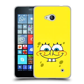 Пластиковый чехол на Microsoft Lumia 640 с принтом спанчбоб спанч боб