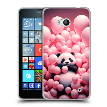 Пластиковый чехол на Microsoft Lumia 640 с принтом Панда