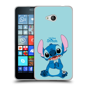 Пластиковый чехол на Microsoft Lumia 640 с принтом Лило и Стич