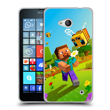 Пластиковый чехол на Microsoft Lumia 640 с принтом Майнкрафт Minecraft