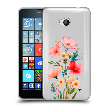 Пластиковый чехол на Microsoft Lumia 640 с принтом Цветы