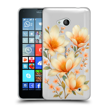Пластиковый чехол на Microsoft Lumia 640 с принтом Цветы
