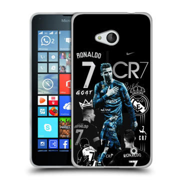Пластиковый чехол на Microsoft Lumia 640 с принтом Реал Роналдо