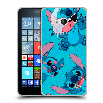 Пластиковый чехол на Microsoft Lumia 640 с принтом Лило и Стич