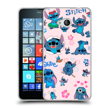 Пластиковый чехол на Microsoft Lumia 640 с принтом Лило и Стич