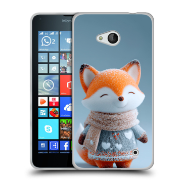 Пластиковый чехол на Microsoft Lumia 640 с принтом Лиса