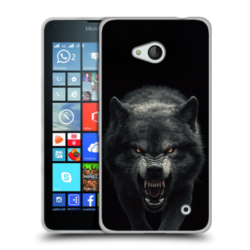 Пластиковый чехол на Microsoft Lumia 640 с принтом Волк Пластиковый чехол на Microsoft Lumia 640 с принтом Волк
