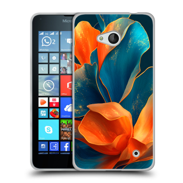 Пластиковый чехол на Microsoft Lumia 640 с принтом Цветы