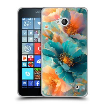 Пластиковый чехол на Microsoft Lumia 640 с принтом Цветы