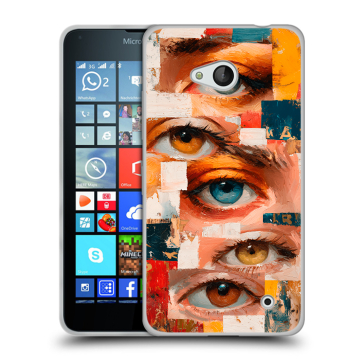 Пластиковый чехол на Microsoft Lumia 640 с принтом Модный принт