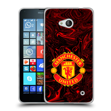 Пластиковый чехол на Microsoft Lumia 640 с принтом Manchester United Пластиковый чехол на Microsoft Lumia 640 с принтом Manchester United