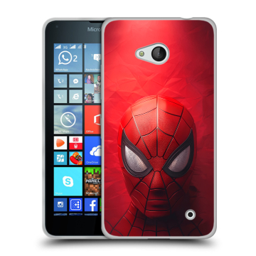 Пластиковый чехол на Microsoft Lumia 640 с принтом Spiderman Человек паук