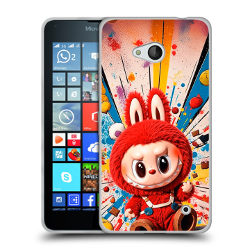 Пластиковый чехол на Microsoft Lumia 640 с принтом Labubu Лабубу Пластиковый чехол на Microsoft Lumia 640 с принтом Labubu Лабубу