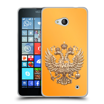 Пластиковый чехол на Microsoft Lumia 640 с принтом Герб Флаг России Пластиковый чехол на Microsoft Lumia 640 с принтом Герб Флаг России